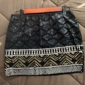 Express sequin skirt